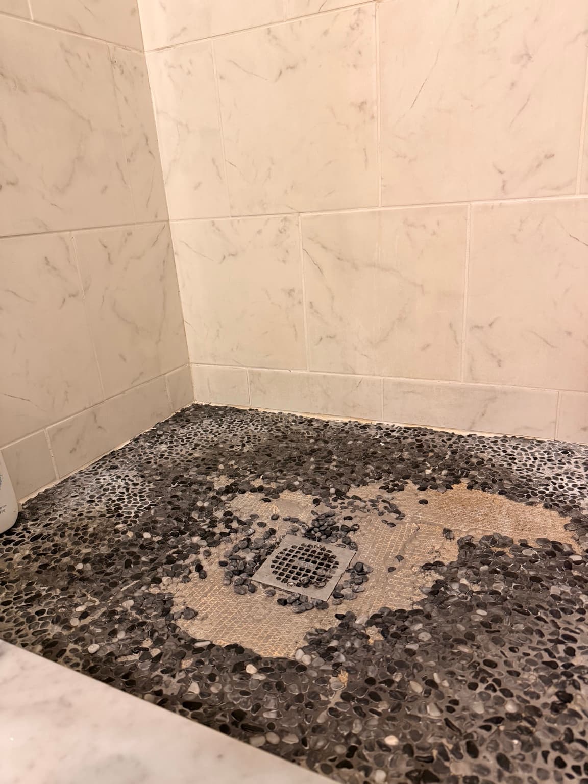Full shower floor system failure