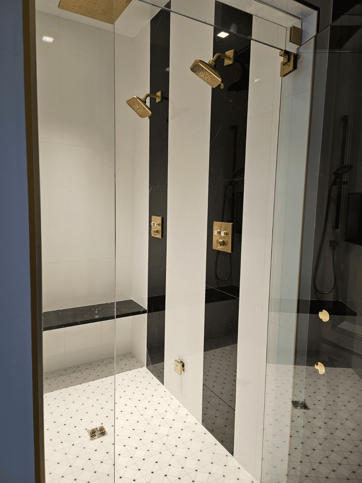 Bathroom tile installation 1