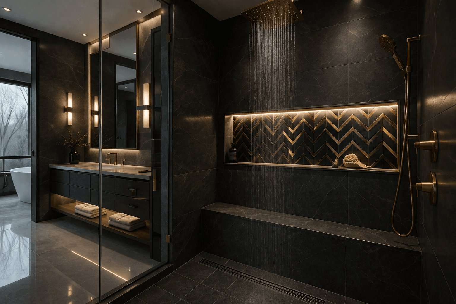 Residential tile installation