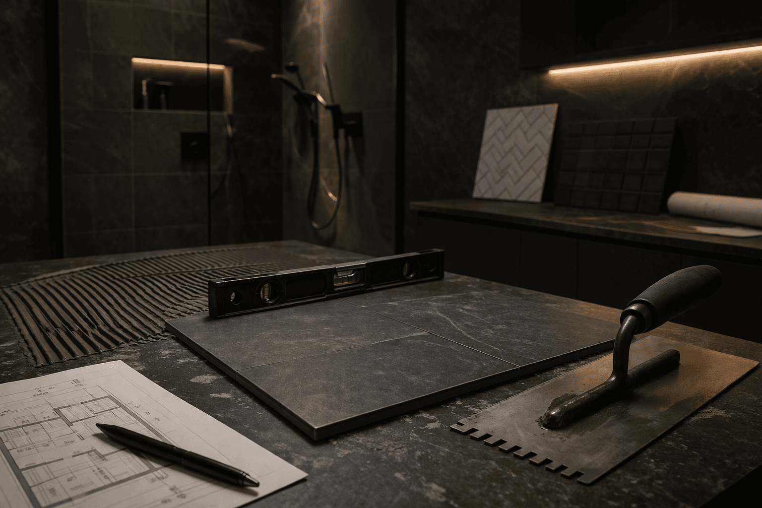 Tile installation planning workspace